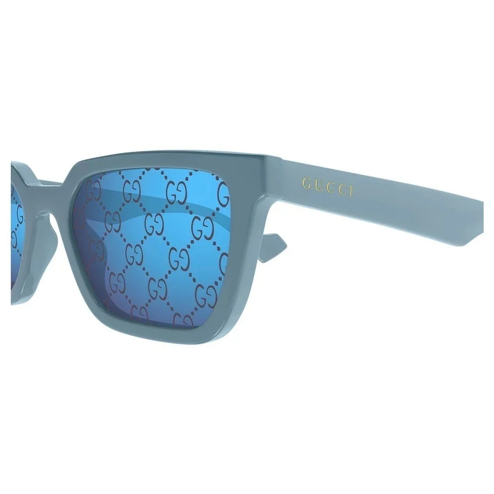 NWT Gucci GG1540S-003 Light Blue Square 55mm Sunglasses - Picture 2 of 4